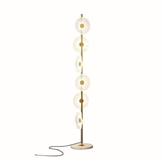 Solara Luxe Marble Floor Lamp-Neutral Decor