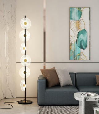 Solara Luxe Marble Floor Lamp-Neutral Decor