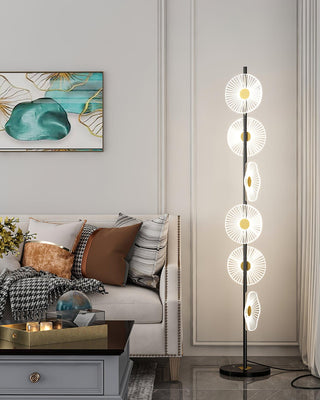 Solara Luxe Marble Floor Lamp-Neutral Decor