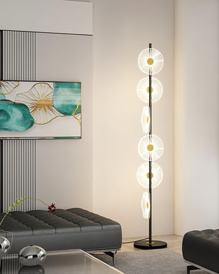 Solara Luxe Marble Floor Lamp-Neutral Decor