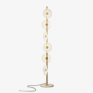 Solara Luxe Marble Floor Lamp-Neutral Decor