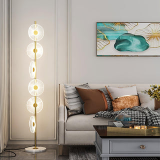 Solara Luxe Marble Floor Lamp-Neutral Decor