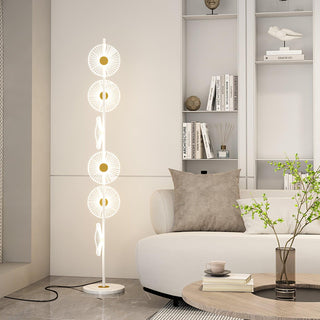 Solara Luxe Marble Floor Lamp-Neutral Decor