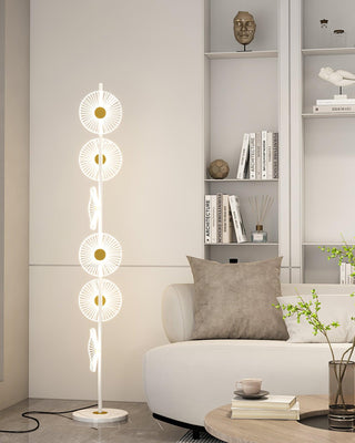 Solara Luxe Marble Floor Lamp-Neutral Decor