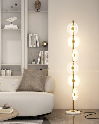 Solara Luxe Marble Floor Lamp-Neutral Decor