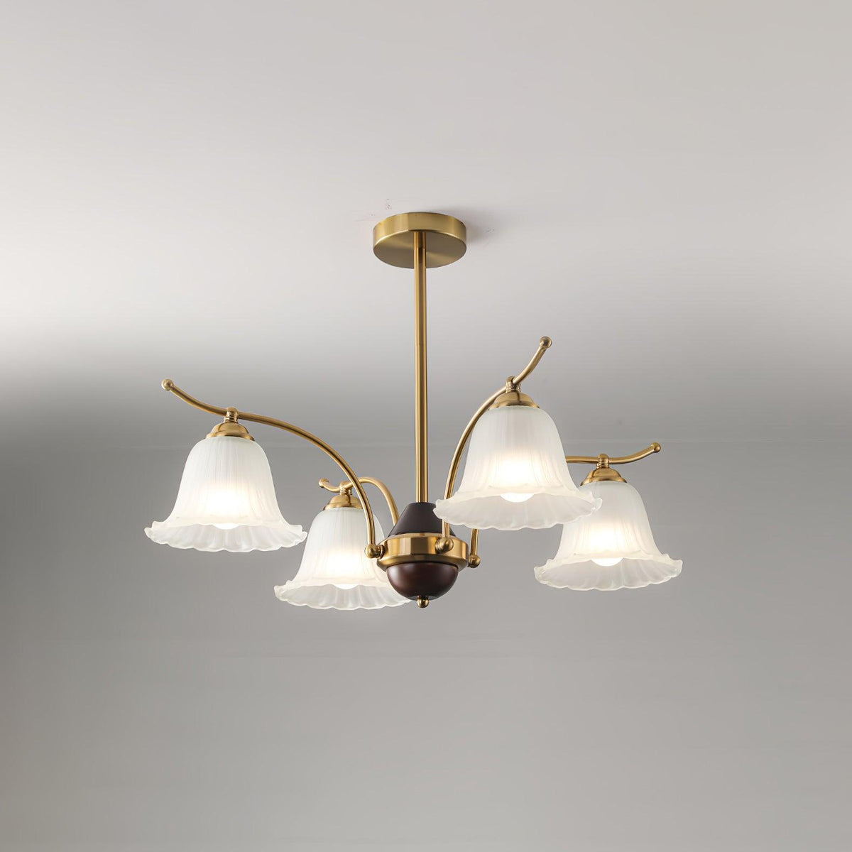 Civinora Lustre en Albâtre et Laiton