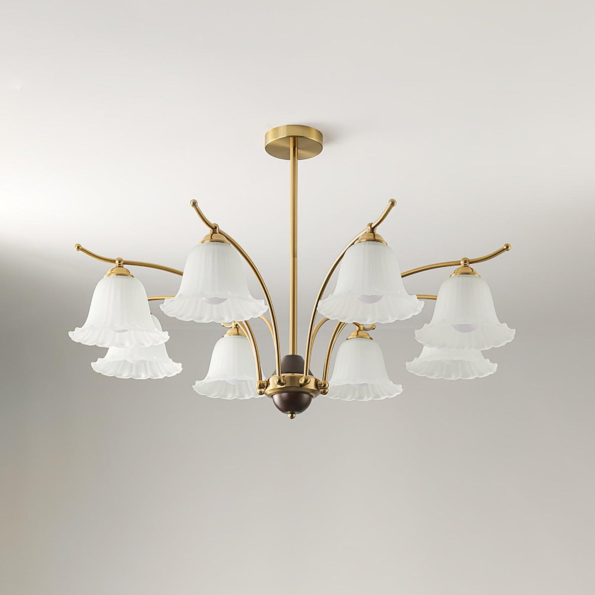 Civinora Lustre en Albâtre et Laiton