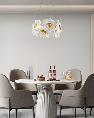 Cemirel Lustre en Laiton Et Verre à La Fleur Unique