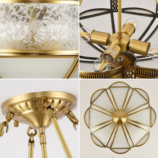 Xaris Lampadaire Floral Laiton