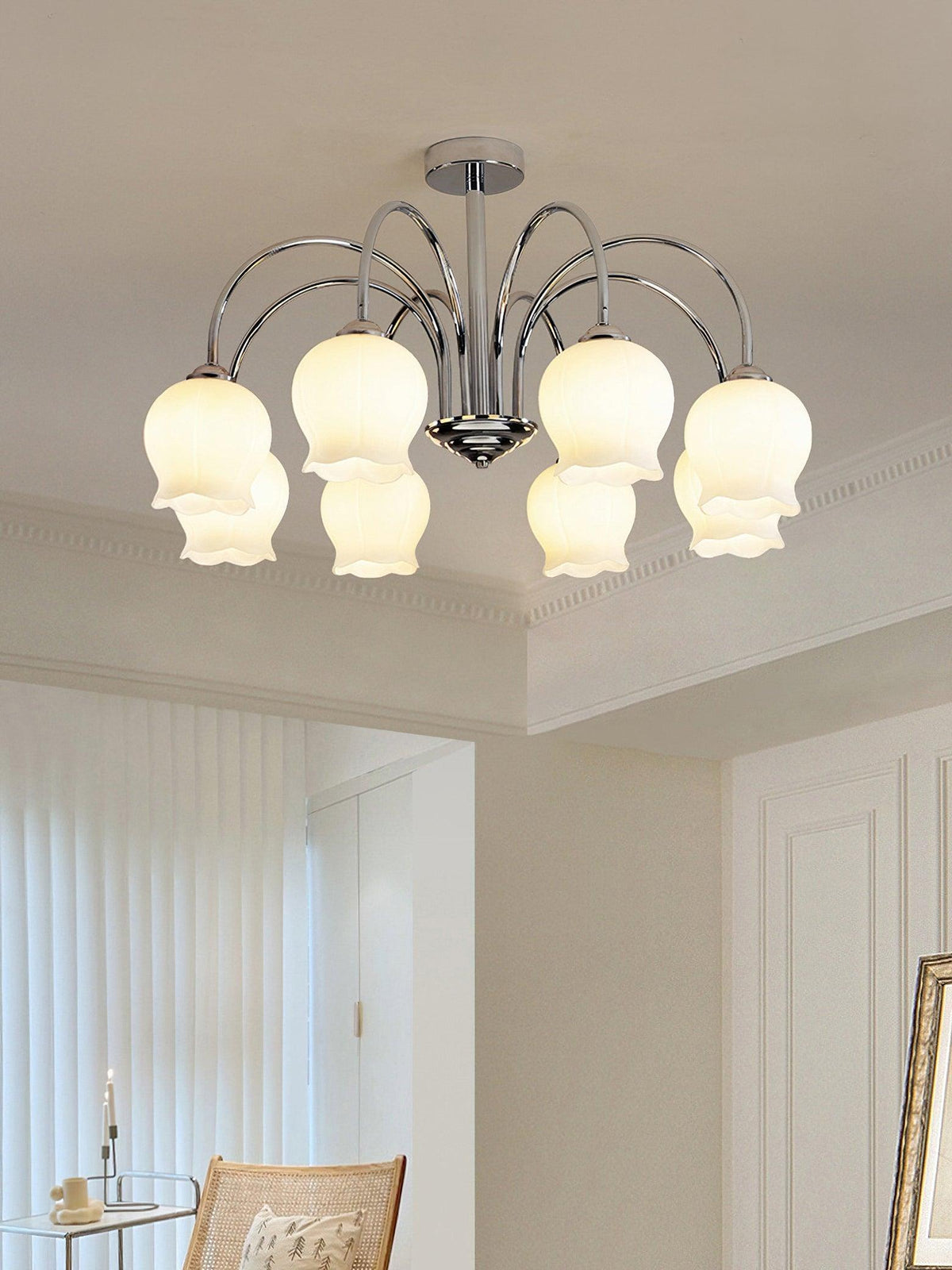 Levella Lustre en Verre Floral