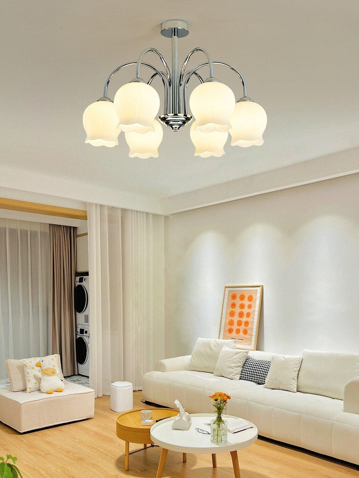 Levella Lustre en Verre Floral