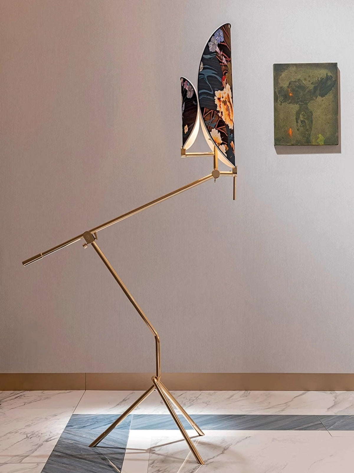 Unexin Lampadaire en Laiton