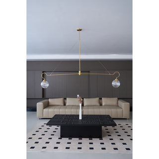 Vavenia Lustre Laiton Verre Moderne Minimaliste