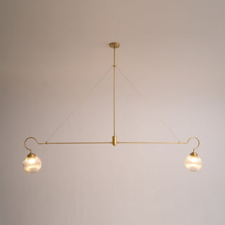 Vavenia Lustre Laiton Verre Moderne Minimaliste