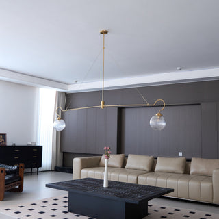 Vavenia Lustre Laiton Verre Moderne Minimaliste