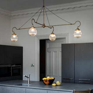 Vavenia Lustre Laiton Verre Moderne Minimaliste