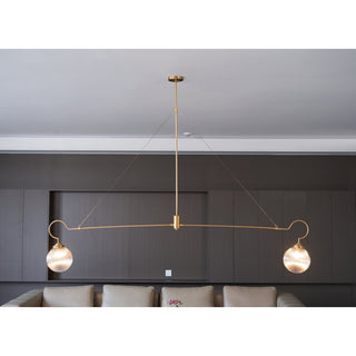 Vavenia Lustre Laiton Verre Moderne Minimaliste