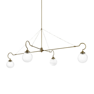 Vavenia Lustre Laiton Verre Moderne Minimaliste