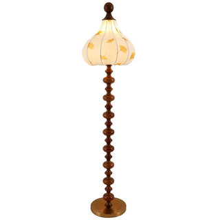 Gagell Bois Tissu Élégant Lampadaire