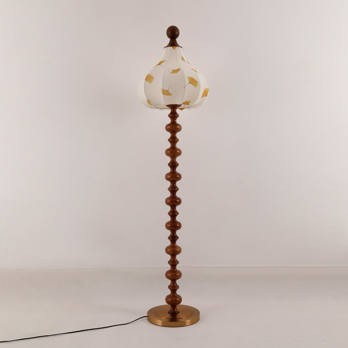 Gagell Bois Tissu Élégant Lampadaire
