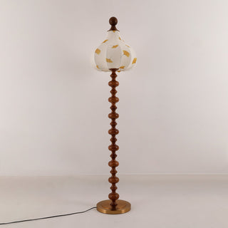Gagell Bois Tissu Élégant Lampadaire