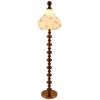 Gagell Bois Tissu Élégant Lampadaire