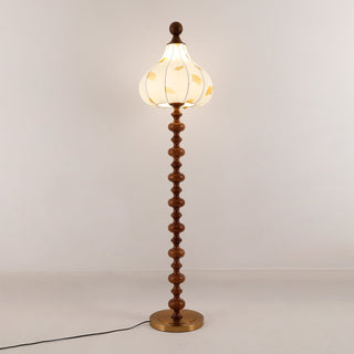 Gagell Bois Tissu Élégant Lampadaire