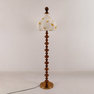 Gagell Bois Tissu Élégant Lampadaire