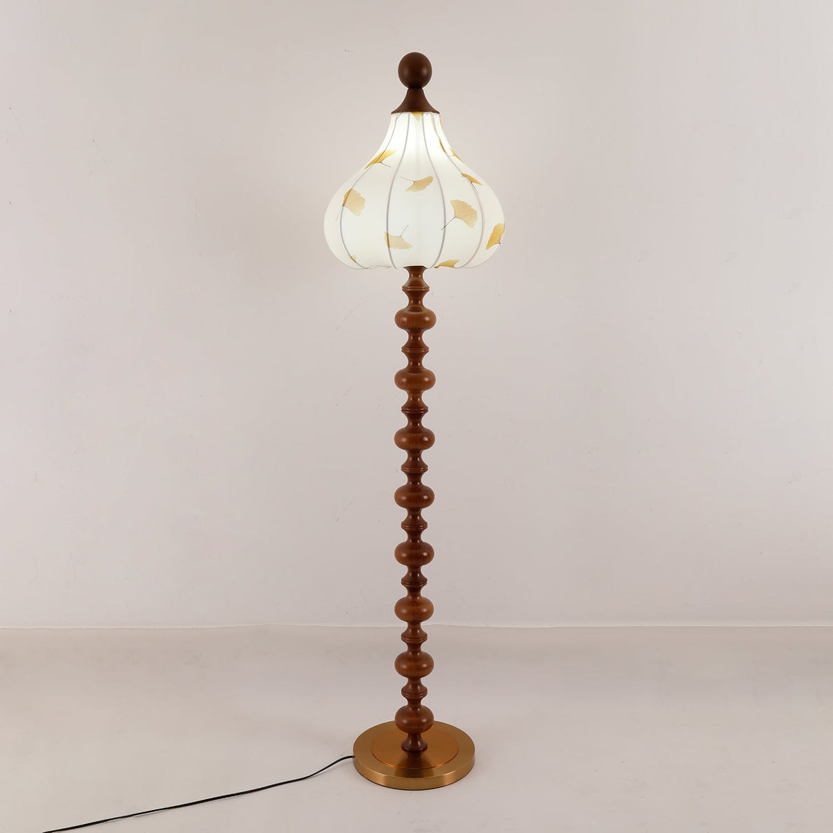 Gagell Bois Tissu Élégant Lampadaire