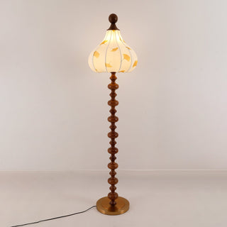 Gagell Bois Tissu Élégant Lampadaire