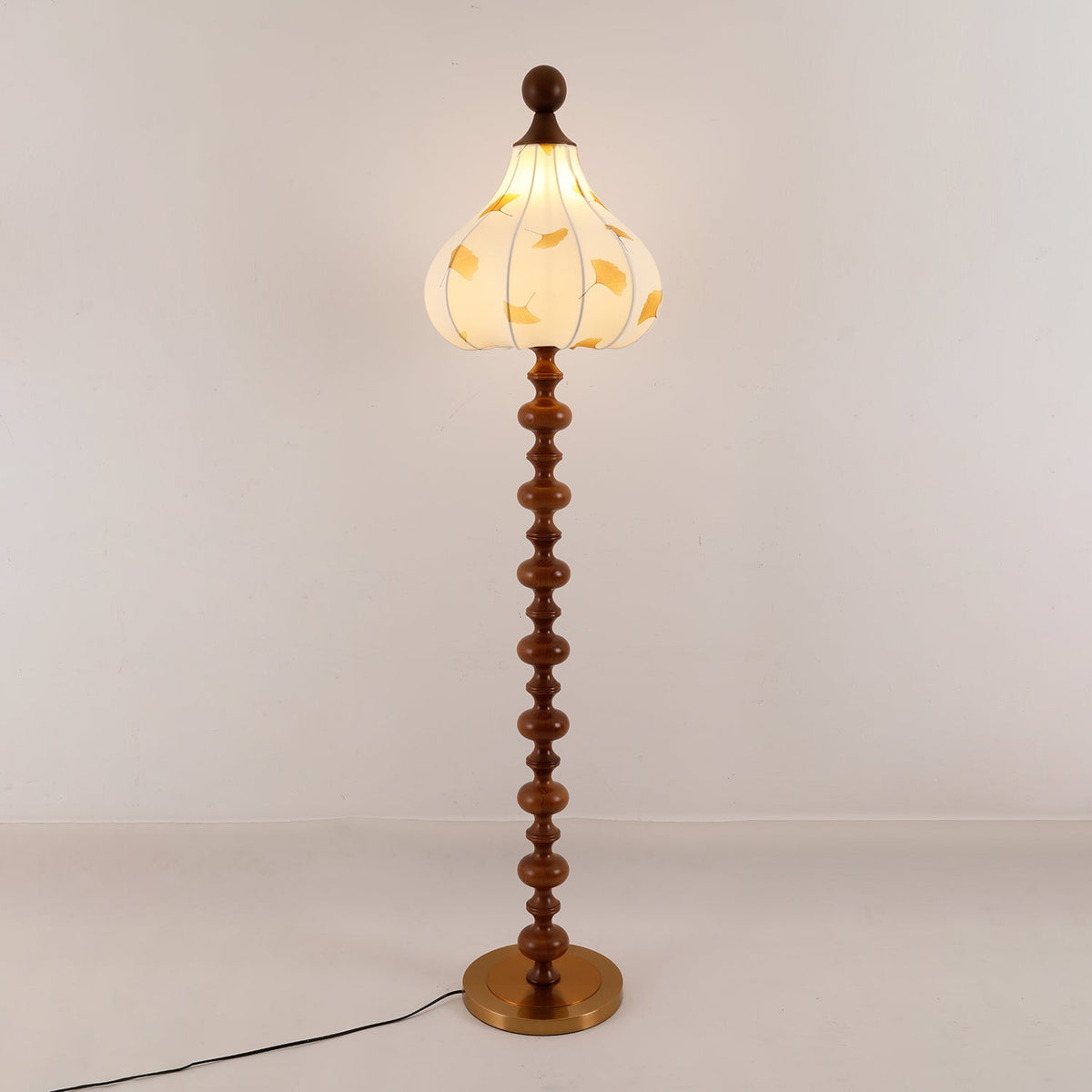Gagell Bois Tissu Élégant Lampadaire