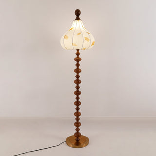 Gagell Bois Tissu Élégant Lampadaire