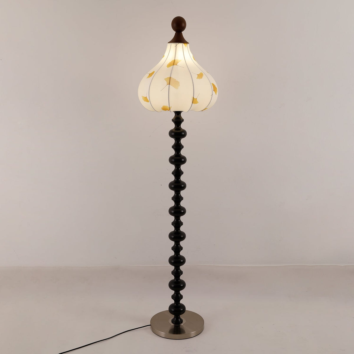 Gagell Bois Tissu Élégant Lampadaire