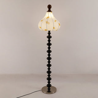 Gagell Bois Tissu Élégant Lampadaire