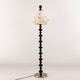 Gagell Bois Tissu Élégant Lampadaire