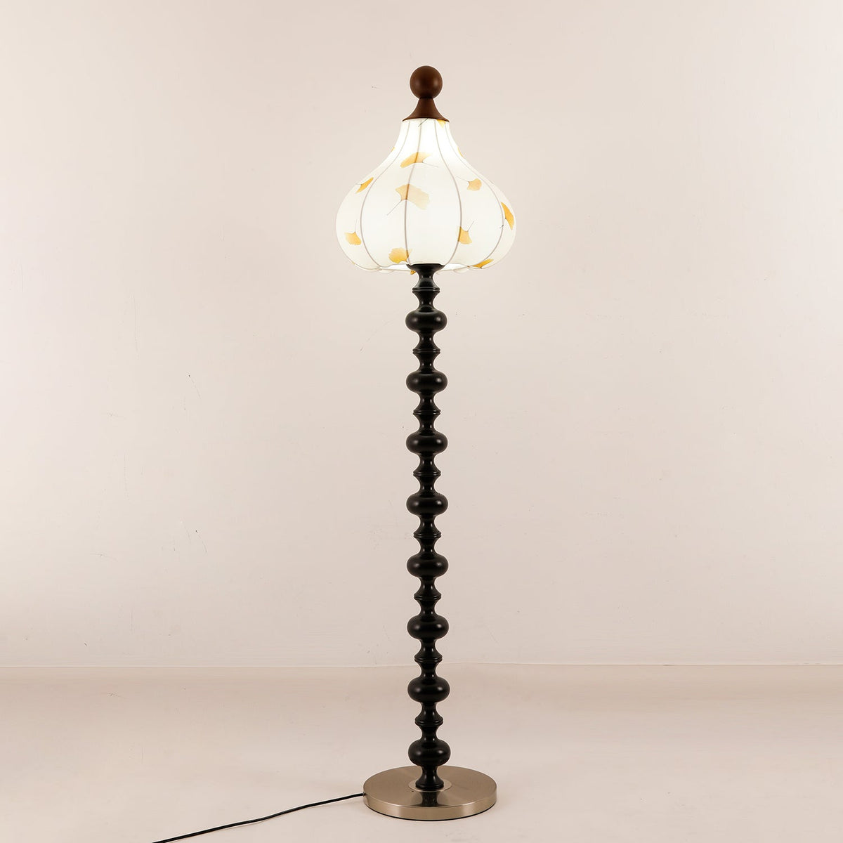 Gagell Bois Tissu Élégant Lampadaire