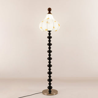 Gagell Bois Tissu Élégant Lampadaire
