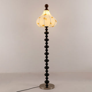 Gagell Bois Tissu Élégant Lampadaire