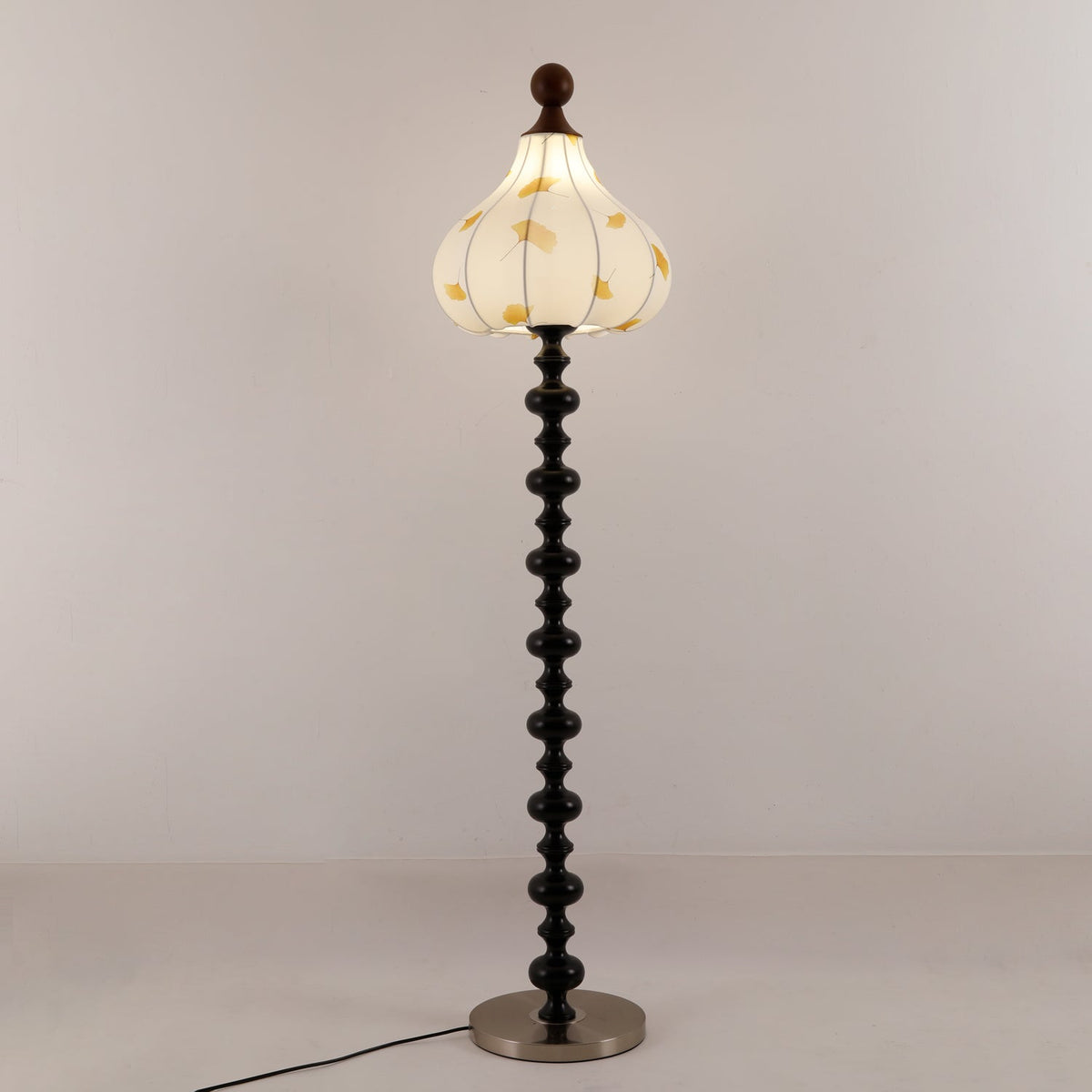 Gagell Bois Tissu Élégant Lampadaire