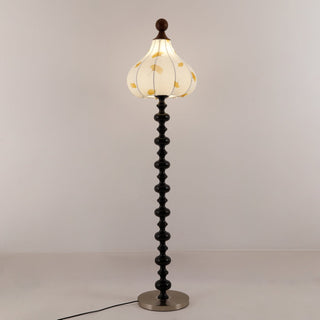 Gagell Bois Tissu Élégant Lampadaire