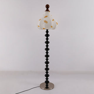 Gagell Bois Tissu Élégant Lampadaire