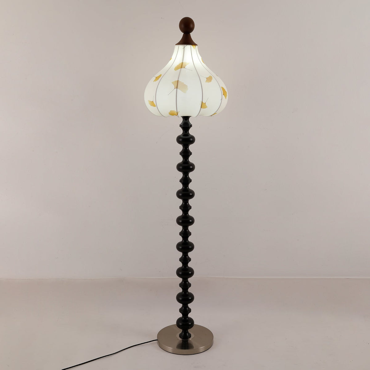 Gagell Bois Tissu Élégant Lampadaire