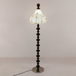 Gagell Bois Tissu Élégant Lampadaire