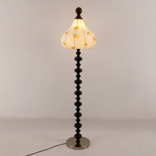 Gagell Bois Tissu Élégant Lampadaire