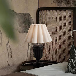 Vireo Lampe de Table en Bois Et Tissu