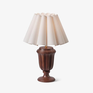 Vireo Lampe de Table en Bois Et Tissu