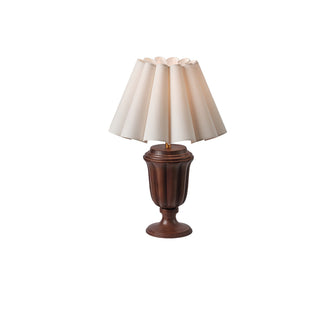 Vireo Lampe de Table en Bois Et Tissu
