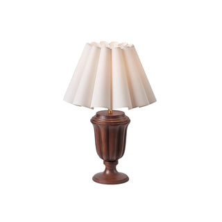 Vireo Lampe de Table en Bois Et Tissu