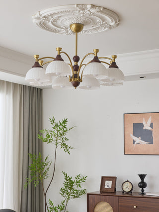 Vosolir Lustre en Bois Élégance Traditionnelle