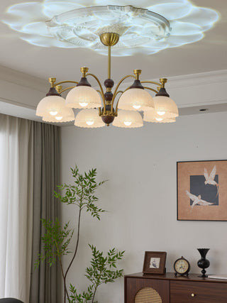 Vosolir Lustre en Bois Élégance Traditionnelle
